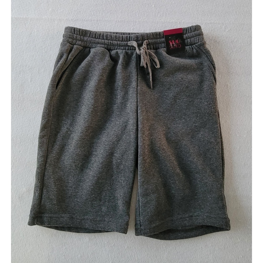 Sho sho Boy gray‎ sweat shorts size M elastic waist 100% Polyester